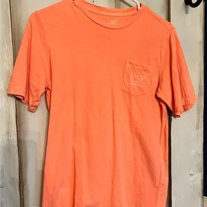 Vineyard Vines boys faded, orange T-shirt, size medium